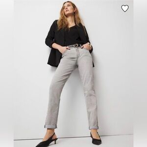 White House Black Market Gray Girlfriend Jeans